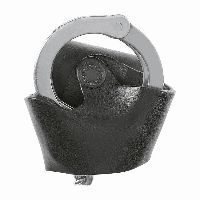 LEATHER OPEN HANDCUFF HOLDER