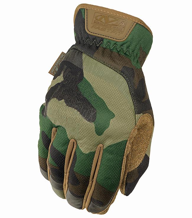 MECHANIX FASTFIT GLOVES WOODLAND CAMO