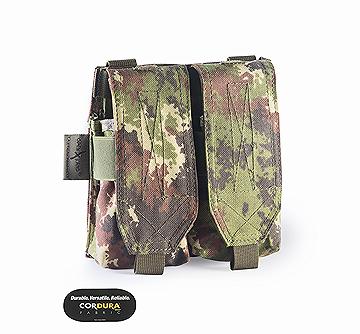 DOUBLE MAGAZINE M4-AK CORDURA POUCH VELCRO OPENING