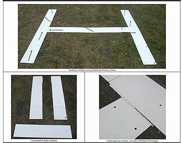 OPENLAND SIMBOLO "H" SMONTABILE DI SEGNALAZIONE PIAZZOLA ELICOTTERI CAMPALE