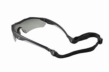 BALLISTIC SUNGLASSES BLACK FRAME-SMOKE/GREY LENSES EN-166 CERTIF.