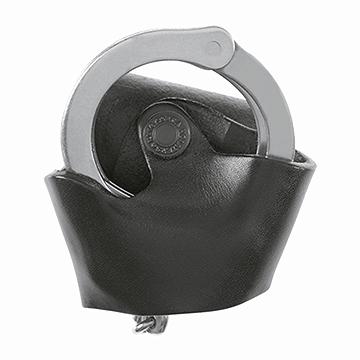 LEATHER OPEN HANDCUFF HOLDER