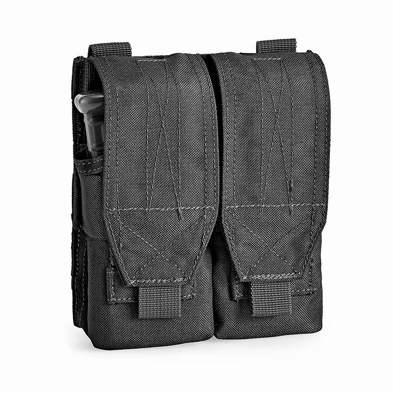 OPENLAND MOLLE DOUBLE MAGAZINE M4-AK POUCH WITH VELCRO OPENING