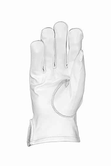 OPENLAND WHITE LEATHER CEREMONIAL GLOVES