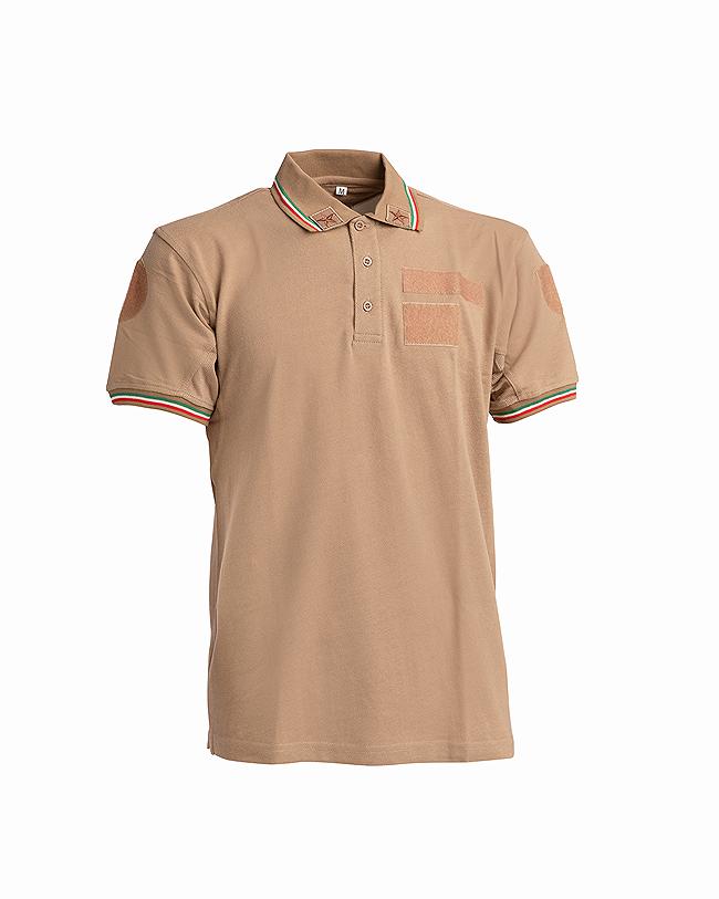 OPENLAND ARMY POLO WITH VELCRO AND STARS