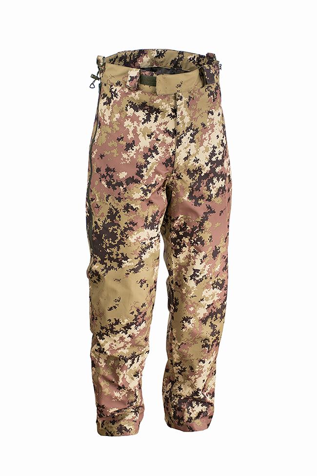 OPENLAND PANTALONE IN ACQUA-TEX CON BRETELLE ITALIAN CAMO