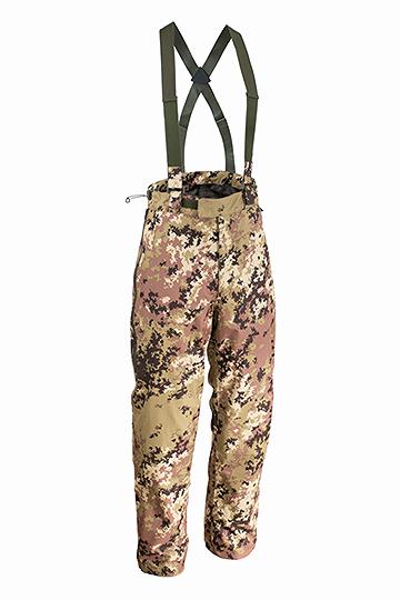 OPENLAND PANTALONE IN ACQUA-TEX CON BRETELLE ITALIAN CAMO