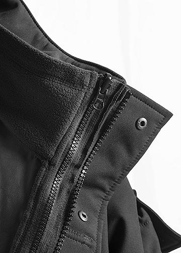 DETAIL OF PILE UNDER-PARKA WITH ZIP