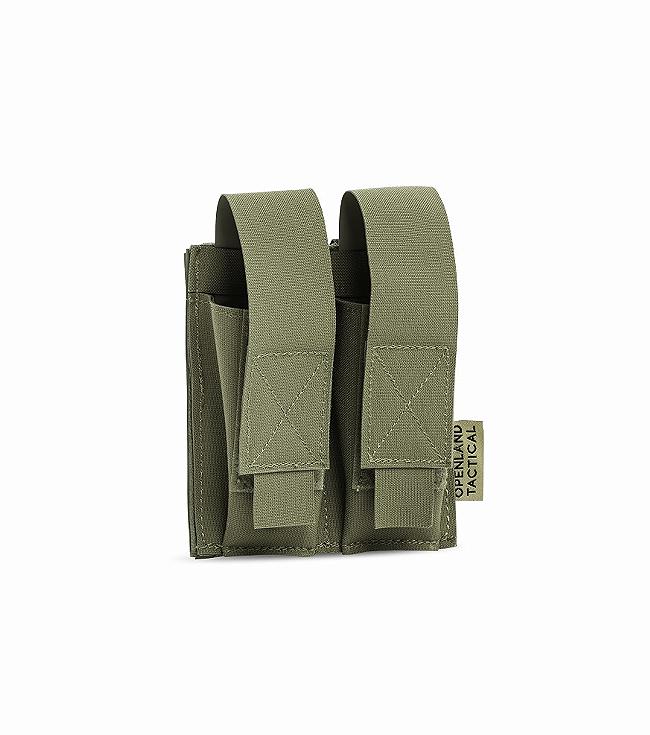 OPENLAND DOUBLE MAGAZINE PISTOL POUCH IN TPU