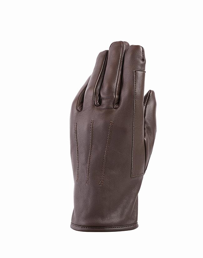 GLOVES MADE OF GENUINE LEATHER AND WOOL LINING